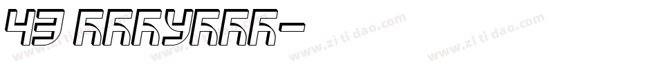 43 Regular字体转换